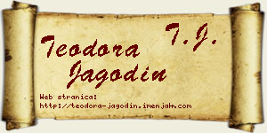 Teodora Jagodin vizit kartica